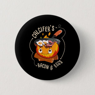 Badge Rond 5 Cm Calcifers Bacon Et Œuf I Cuisine De Camping I Baco