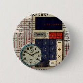 Badge Rond 5 Cm Calculateur comptable comptable conseiller en math (Devant)