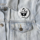 Badge Rond 5 Cm Calculatrice drôle de poulet tenant un pot Prof de (En situation)