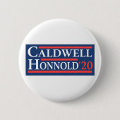 Badge Rond 5 Cm Caldwell Honnold 2020 (Devant)