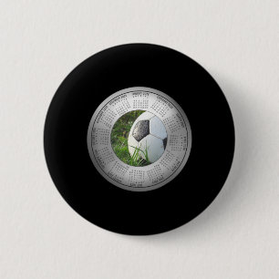 Badge Rond 5 Cm Calendrier 2026 Football Joueurs Byll, Mamans, Fan