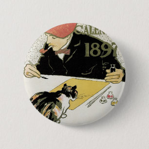 Badge Rond 5 Cm Calendrier des affiches 1897