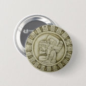 Badge Rond 5 Cm Calendrier Maya (Devant & derrière)