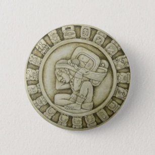 Badge Rond 5 Cm Calendrier Maya