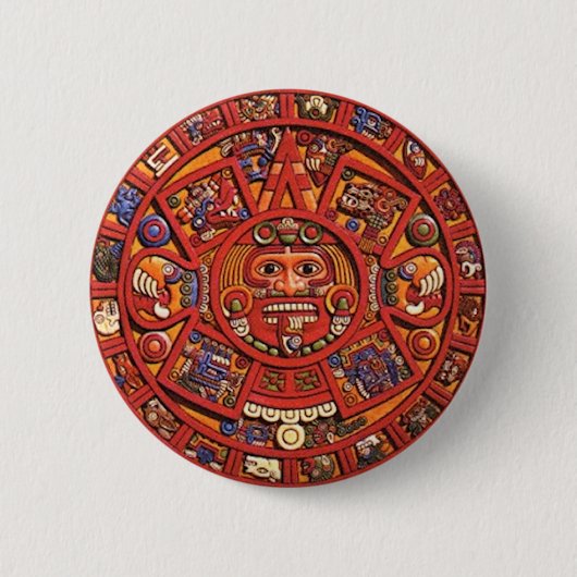 Badge Rond 5 Cm Calendrier maya (Devant)