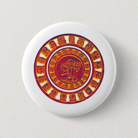Badge Rond 5 Cm Calendrier maya 2012 (Devant)