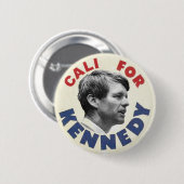Badge Rond 5 Cm Cali pour Kennedy Button (Devant & derrière)