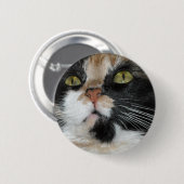 Badge Rond 5 Cm Calico Cat (Devant & derrière)