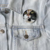 Badge Rond 5 Cm Calico Cat (En situation)