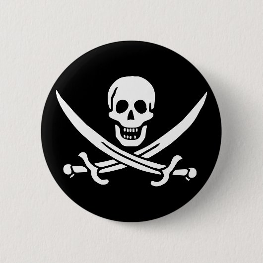 Badge Rond 5 Cm Calico Jack (Devant)