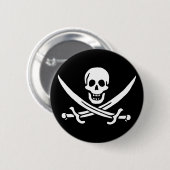 Badge Rond 5 Cm Calico Jack (Devant & derrière)