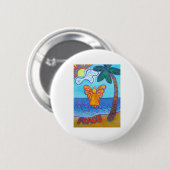 Badge Rond 5 Cm California Beach Angel (Devant & derrière)