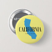 Badge Rond 5 Cm California Born & Raised (Devant & derrière)