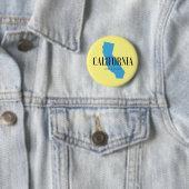 Badge Rond 5 Cm California Born & Raised (En situation)