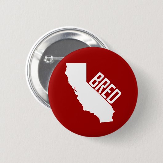 Badge Rond 5 Cm California Bred (Devant & derrière)