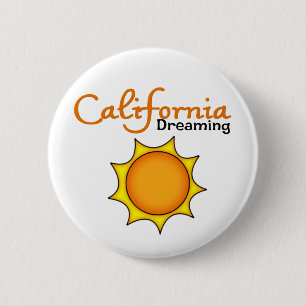 Badge Rond 5 Cm California Dreaming