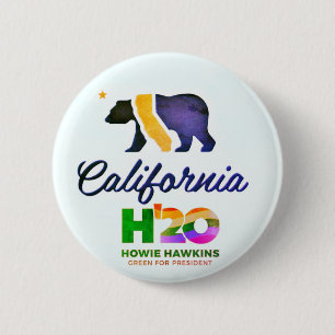 Badge Rond 5 Cm Californie pour Howie Hawkins 2020