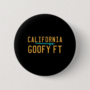 Badge Rond 5 Cm Californie Surf Rétro Côte Ouest Socal Norcal S