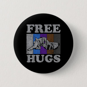 Badge Rond 5 Cm Câlin Vintage BJJ Jiu Jitsu Brésilien