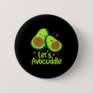 Badge Rond 5 Cm Câlins d'avocat Couple d'avocat mignon Saint Valen