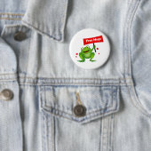 Badge Rond 5 Cm câlins gratuits grenouille mignonne (En situation)