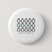 Badge Rond 5 Cm Called To Be Different Christian Penguin Faith Ins (Devant)