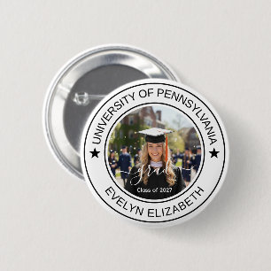 Badge Rond 5 Cm Calligraphie moderne diplômé rond classique