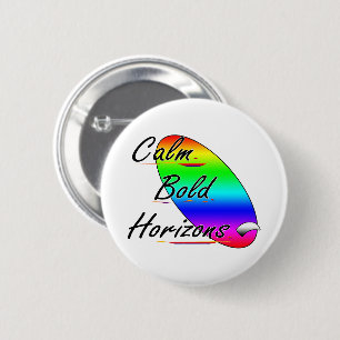 Badge Rond 5 Cm Calme et audacieux surf