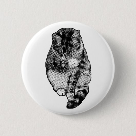 Badge Rond 5 Cm Calme Point Sourire (Devant)
