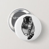 Badge Rond 5 Cm Calme Point Sourire (Devant & derrière)