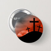 Badge Rond 5 Cm Calvaire (Devant & derrière)