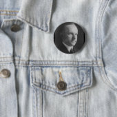 Badge Rond 5 Cm Calvin Coolidge 30 (En situation)