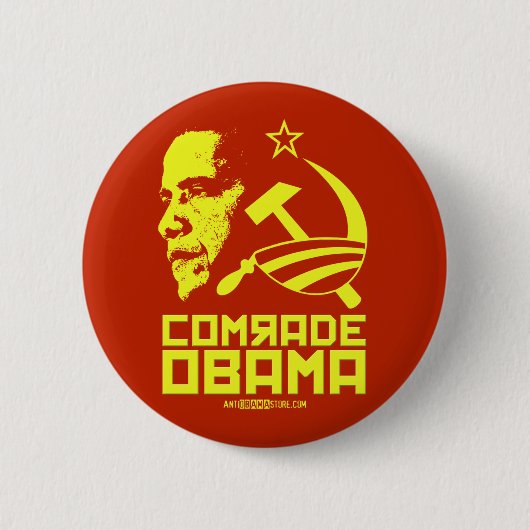 Badge Rond 5 Cm Camarade Obama (Devant)
