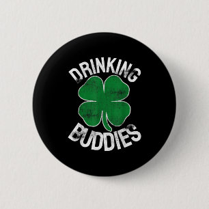 Badge Rond 5 Cm Camarades de boisson Saint-Patrick irlandais assor