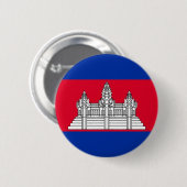 Badge Rond 5 Cm Cambodge (Devant & derrière)