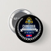 Badge Rond 5 Cm Cambodge (Devant & derrière)