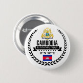 Badge Rond 5 Cm Cambodge (Devant & derrière)