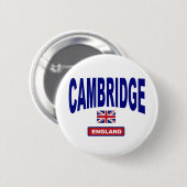 Badge Rond 5 Cm Cambridge Angleterre (Devant & derrière)