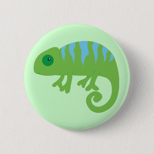 Badge Rond 5 Cm Caméléon (Devant)