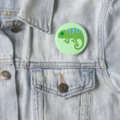 Badge Rond 5 Cm Caméléon (En situation)