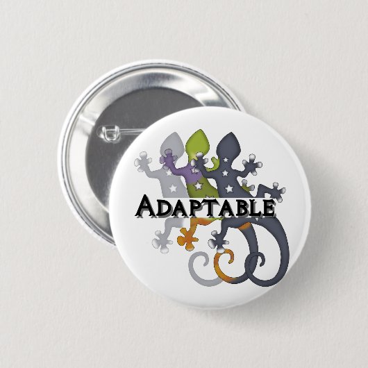 Badge Rond 5 Cm Caméléon adaptable (Devant & derrière)