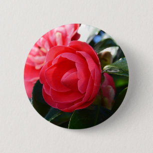 Badge Rond 5 Cm Camellia Blossom