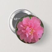 Badge Rond 5 Cm Camellia rose (Devant & derrière)