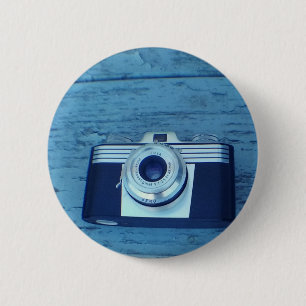 Badge Rond 5 Cm Caméra vintage