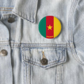 Badge Rond 5 Cm Cameroun Drapeau mignon Patriotique (En situation)