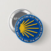 Badge Rond 5 Cm Camino de Santiago (Devant & derrière)
