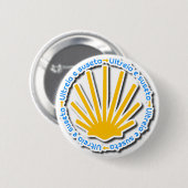 Badge Rond 5 Cm Camino de Santiago (Devant & derrière)