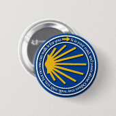 Badge Rond 5 Cm Camino de Santiago (Devant & derrière)