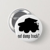 Badge Rond 5 Cm Camion à benne basculante (Devant & derrière)