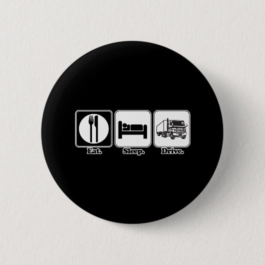 Badge Rond 5 Cm camion d'alimentation (Devant)